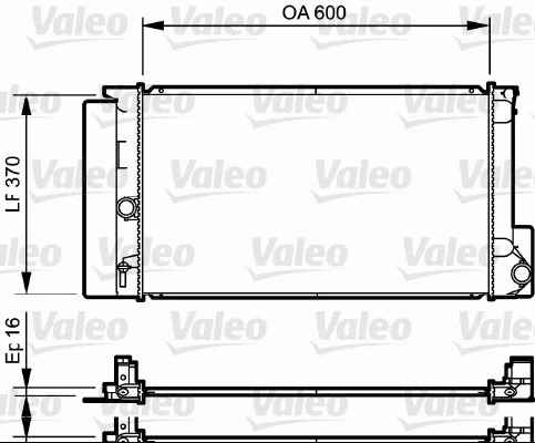 Variklio aušinimo radiatorius VALEO 735250