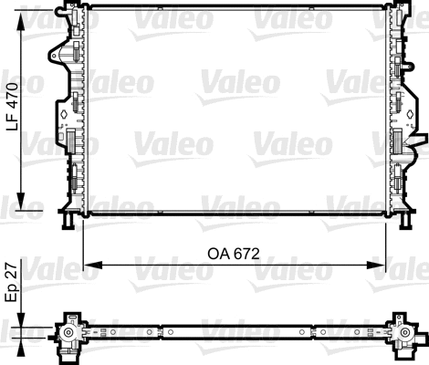 Variklio aušinimo radiatorius VALEO 735374