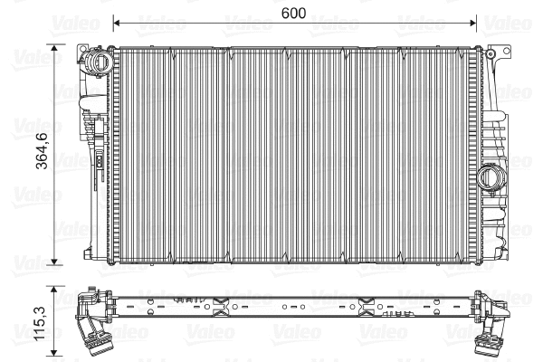 Variklio aušinimo radiatorius VALEO 735454