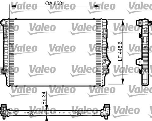 Variklio aušinimo radiatorius VALEO 735548