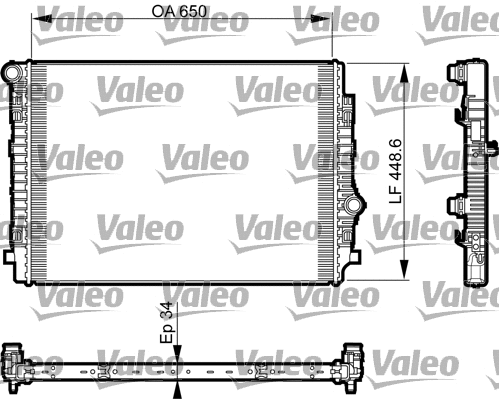 Variklio aušinimo radiatorius VALEO 735549
