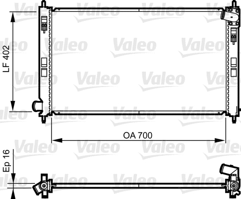 Variklio aušinimo radiatorius VALEO 735575