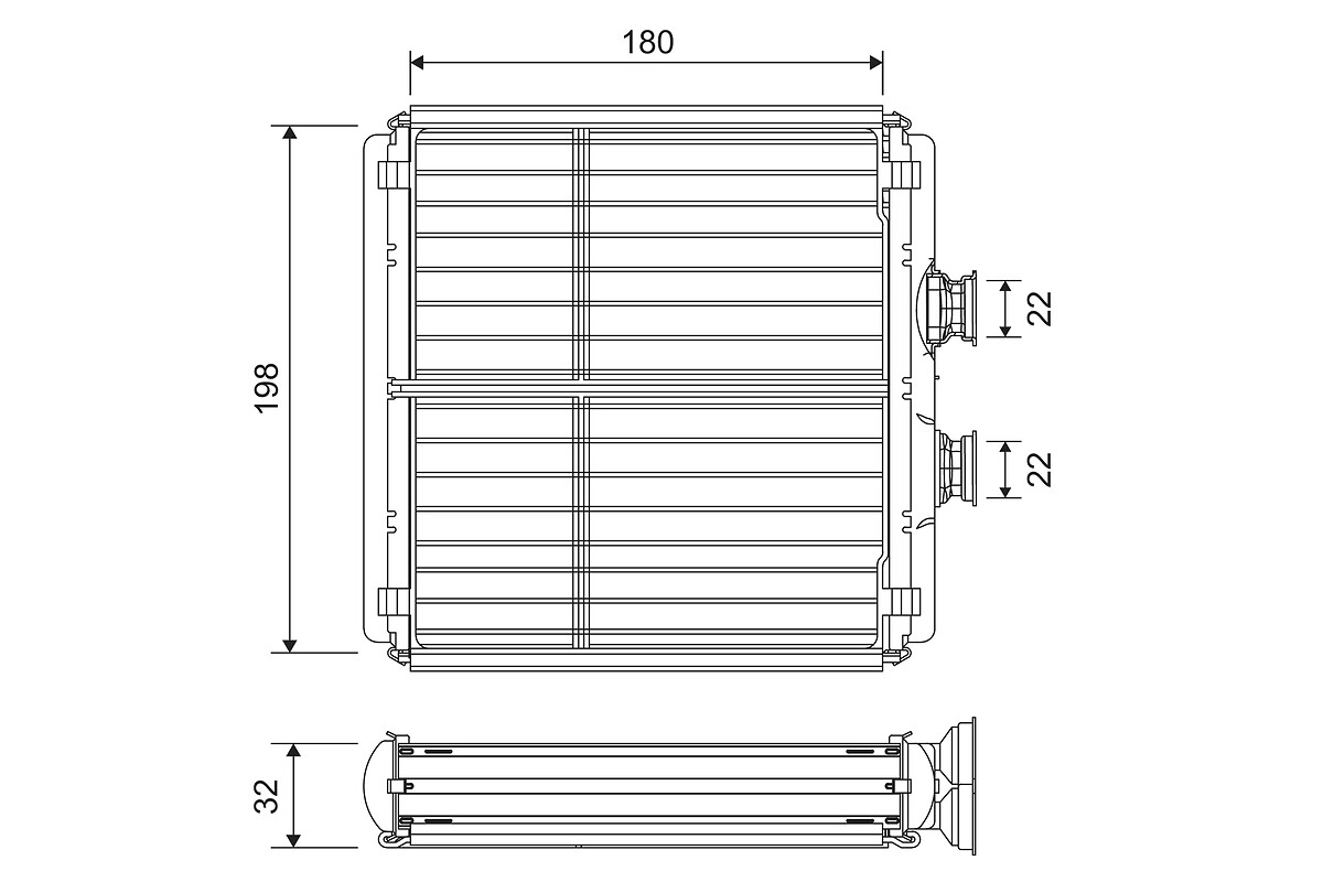Salono radiatorius VALEO 811508