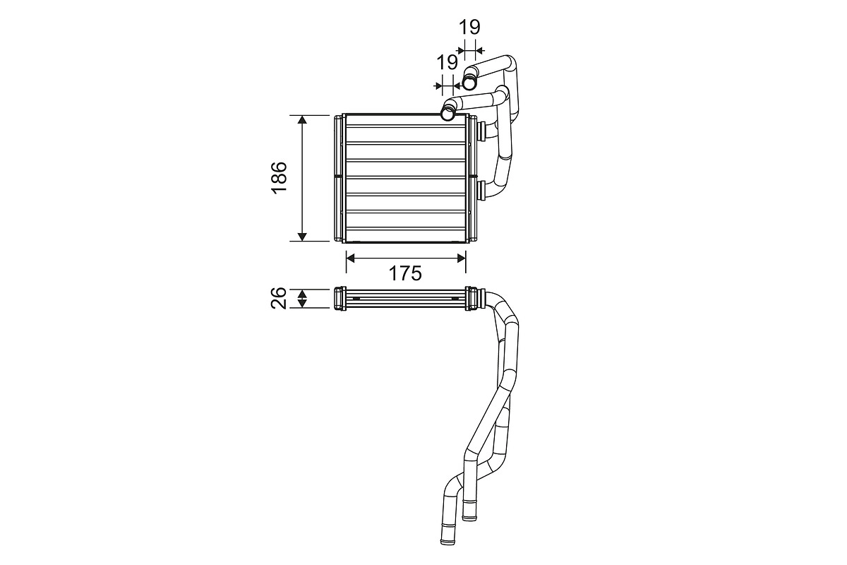 Salono radiatorius VALEO 811511