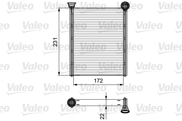 Salono radiatorius VALEO 811534