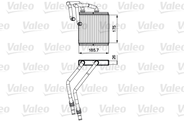 Salono radiatorius VALEO 811544