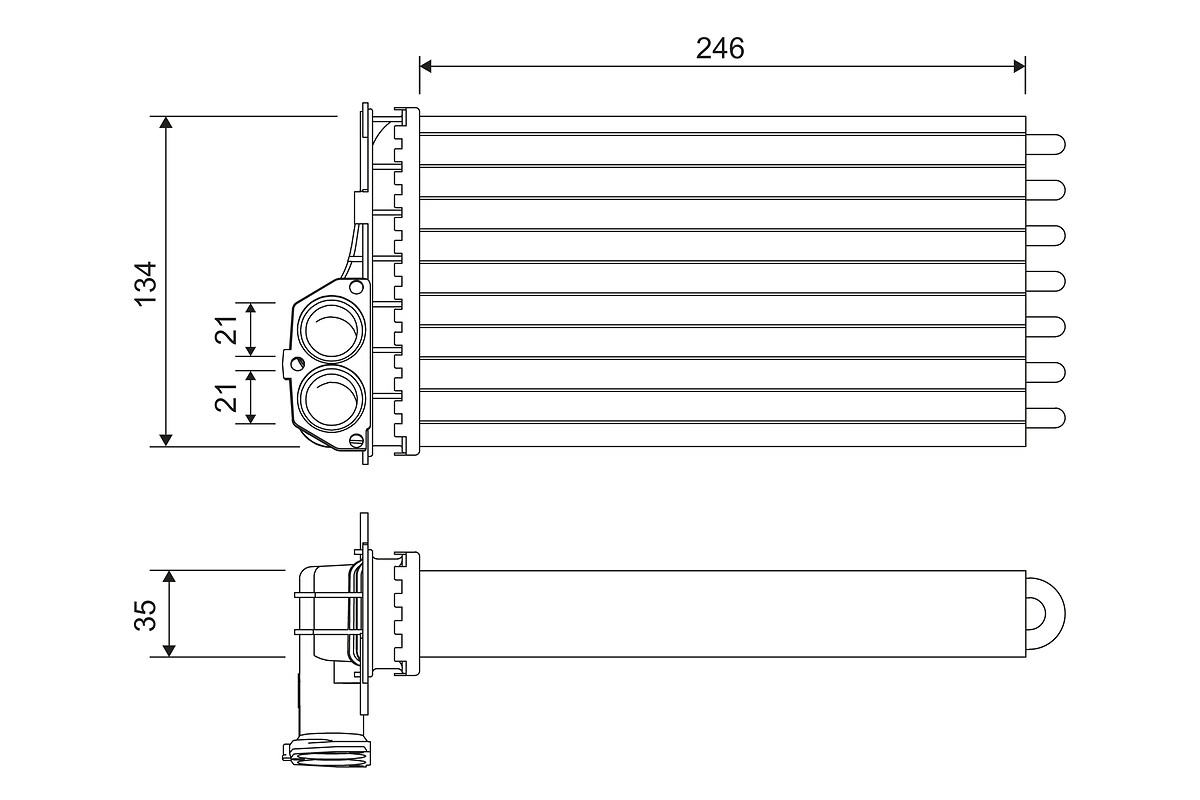 Salono radiatorius VALEO 811565