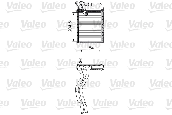 Salono radiatorius VALEO 812441