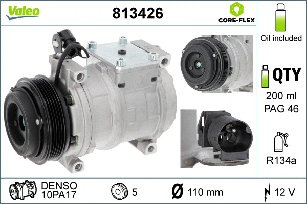 Oro kondicionieriaus kompresorius VALEO 813426