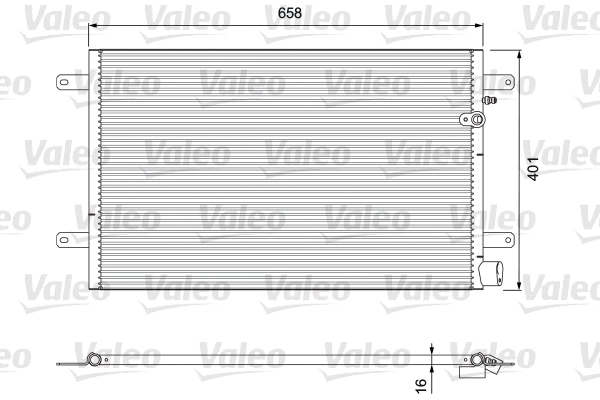 Oro kondicionieriaus radiatorius VALEO 814004