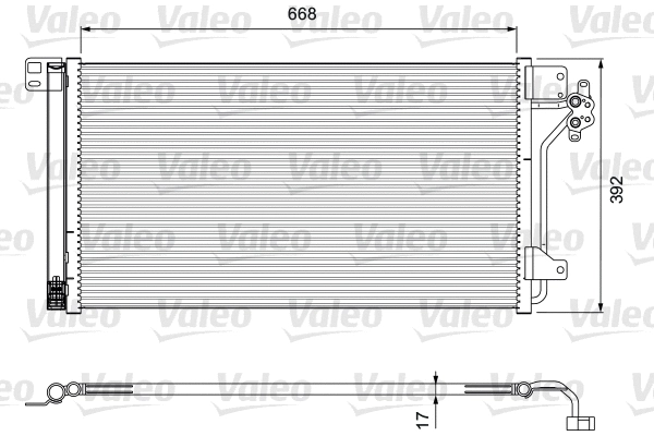 Oro kondicionieriaus radiatorius VALEO 814015