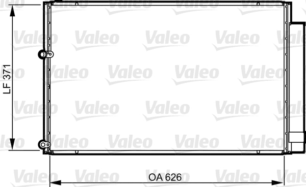 Oro kondicionieriaus radiatorius VALEO 814158