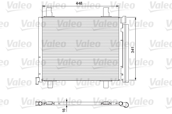 Oro kondicionieriaus radiatorius VALEO 814168