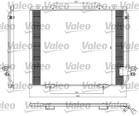Oro kondicionieriaus radiatorius VALEO 817252