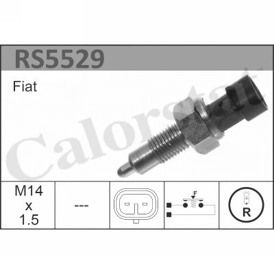 Atbulinės eigos žibinto jungiklis CALORSTAT by Vernet RS5529