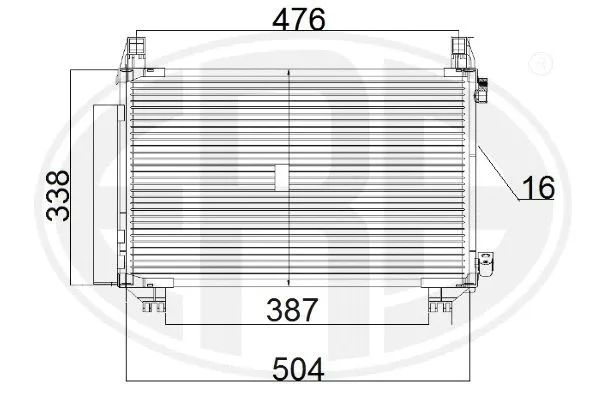 Oro kondicionieriaus radiatorius ERA 667185