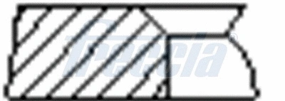 Stūmoklio žiedų komplektas FRECCIA FR10-079300
