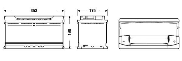 Starterio akumuliatorius EXIDE EA1000