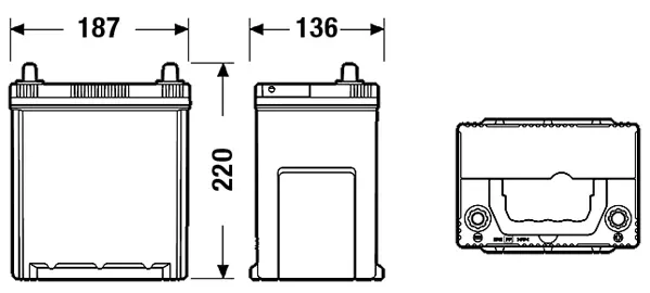 Starterio akumuliatorius EXIDE EA406