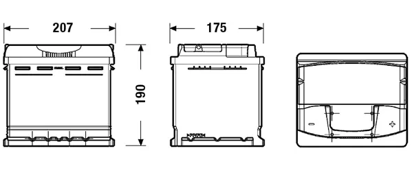 Starterio akumuliatorius EXIDE EA530