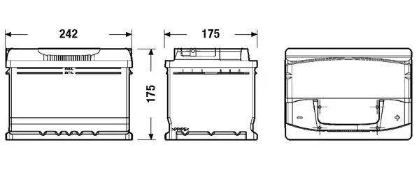 Starterio akumuliatorius EXIDE EA612