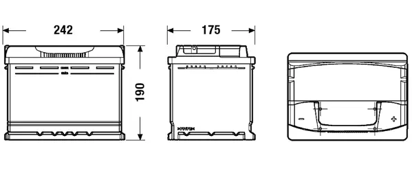 Starterio akumuliatorius EXIDE EA640