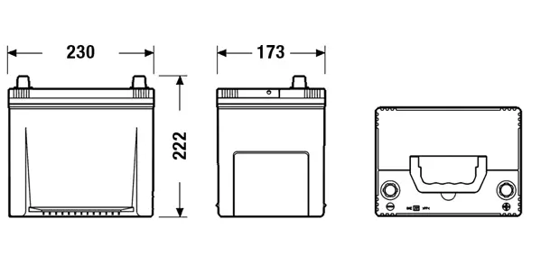 Starterio akumuliatorius EXIDE EA654