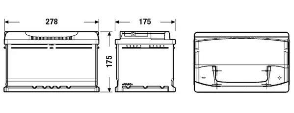 Starterio akumuliatorius EXIDE EA722