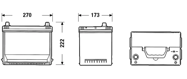 Starterio akumuliatorius EXIDE EA754