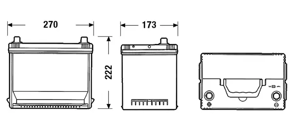 Starterio akumuliatorius EXIDE EA755
