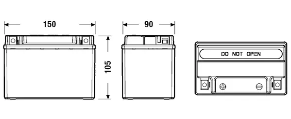 Starterio akumuliatorius EXIDE EK091
