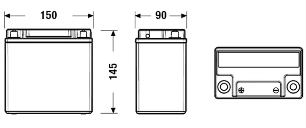 Starterio akumuliatorius EXIDE EK151