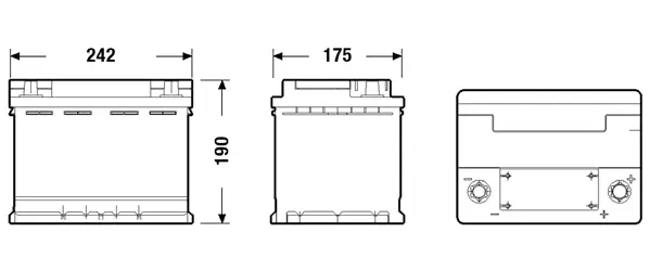 Starterio akumuliatorius EXIDE EK600