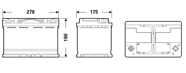 Starterio akumuliatorius EXIDE EK700