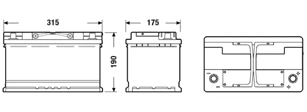 Starterio akumuliatorius EXIDE EK800