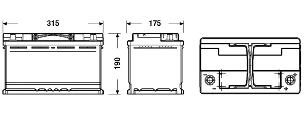 Starterio akumuliatorius EXIDE EL800