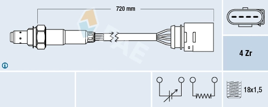 Lambda jutiklis FAE 77139