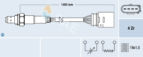 Lambda jutiklis FAE 77149