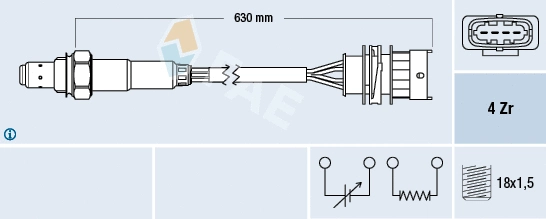 Lambda jutiklis FAE 77156