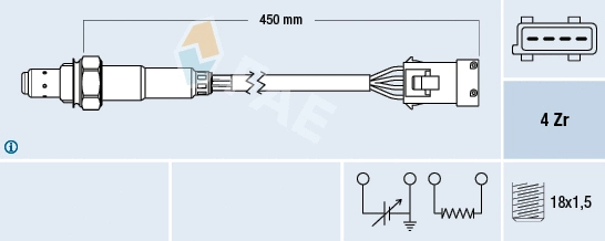 Lambda jutiklis FAE 77165