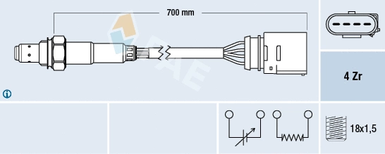 Lambda jutiklis FAE 77205