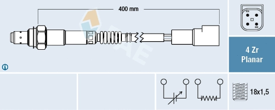Lambda jutiklis FAE 77244