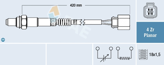 Lambda jutiklis FAE 77288