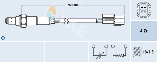 Lambda jutiklis FAE 77291