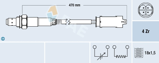 Lambda jutiklis FAE 77326