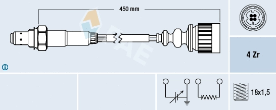 Lambda jutiklis FAE 77367