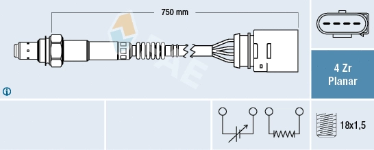 Lambda jutiklis FAE 77405