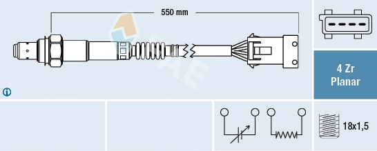 Lambda jutiklis FAE 77410