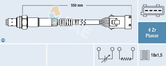 Lambda jutiklis FAE 77411