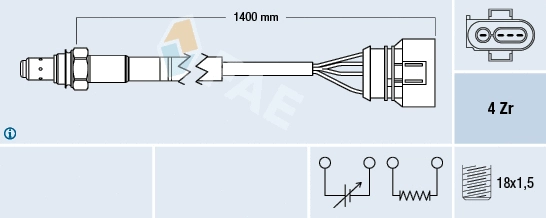 Lambda jutiklis FAE 77461